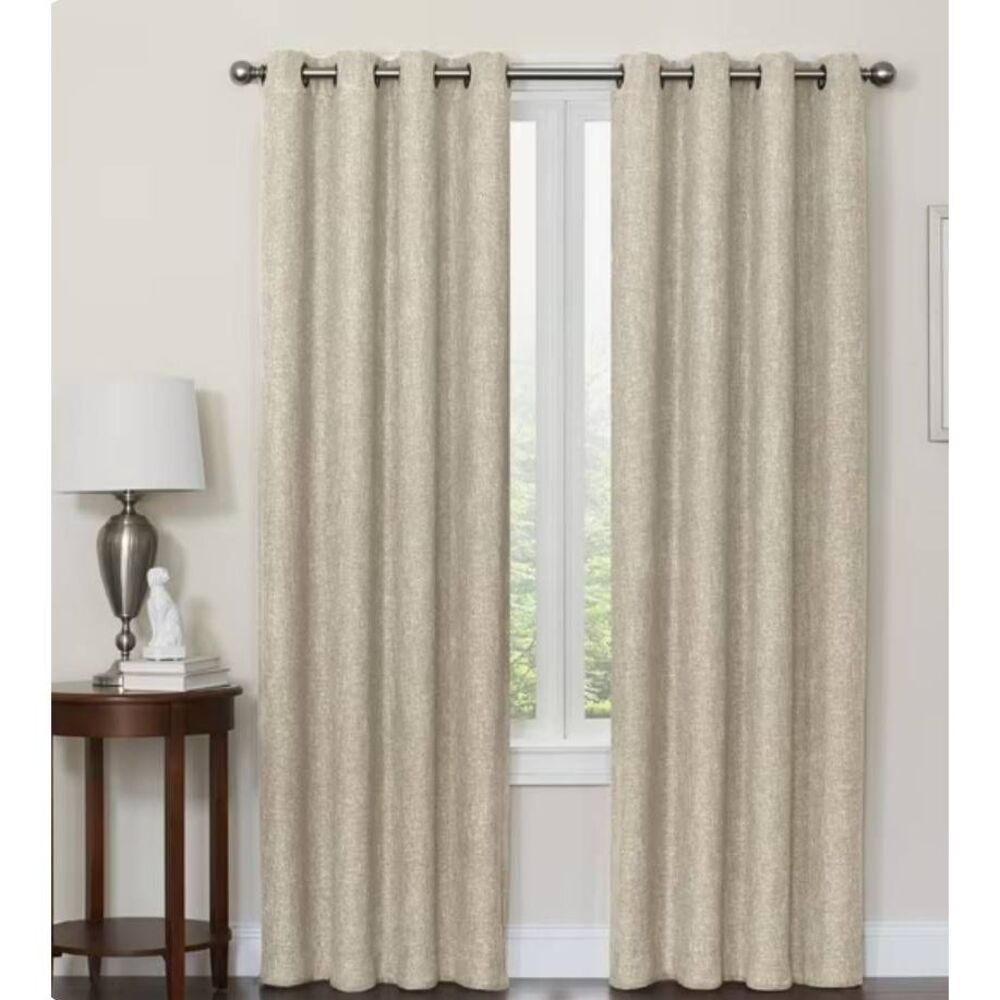 Design Solutions Total Black Out Panels 2 Panels in Linen